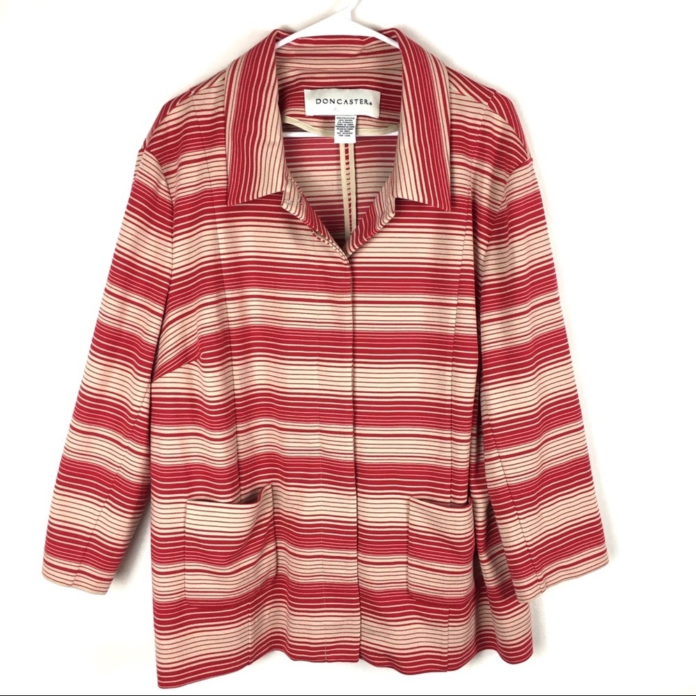 Doncaster Striped Button Up Jacket - Picture 2 of 5